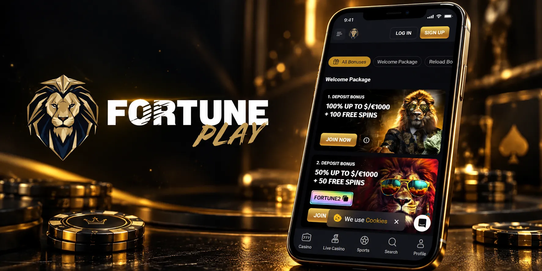 FortunePlay Casino App Screenshot